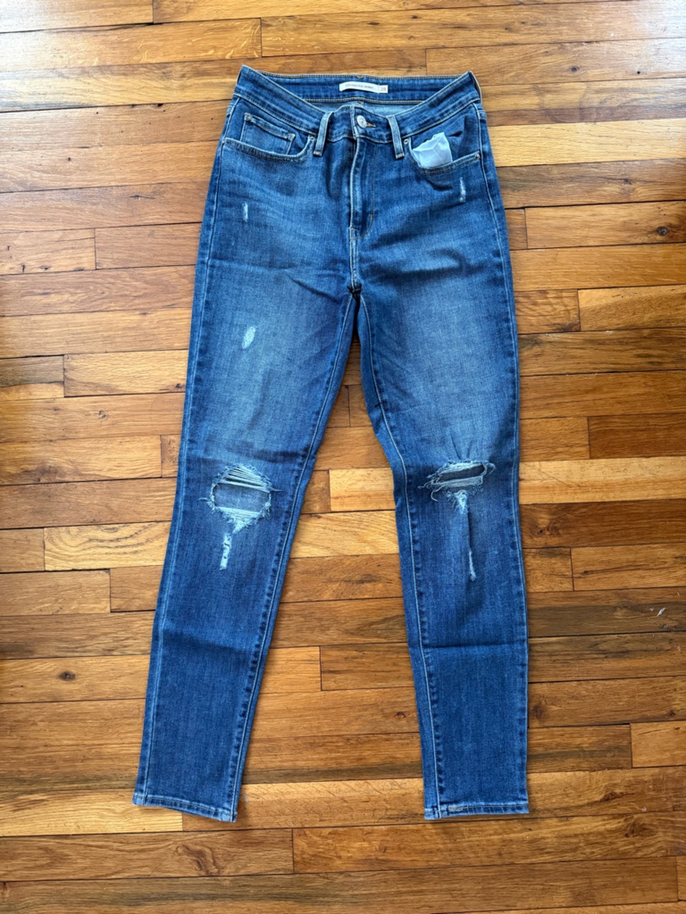 Women’s Distressed Blue Slim Jeans